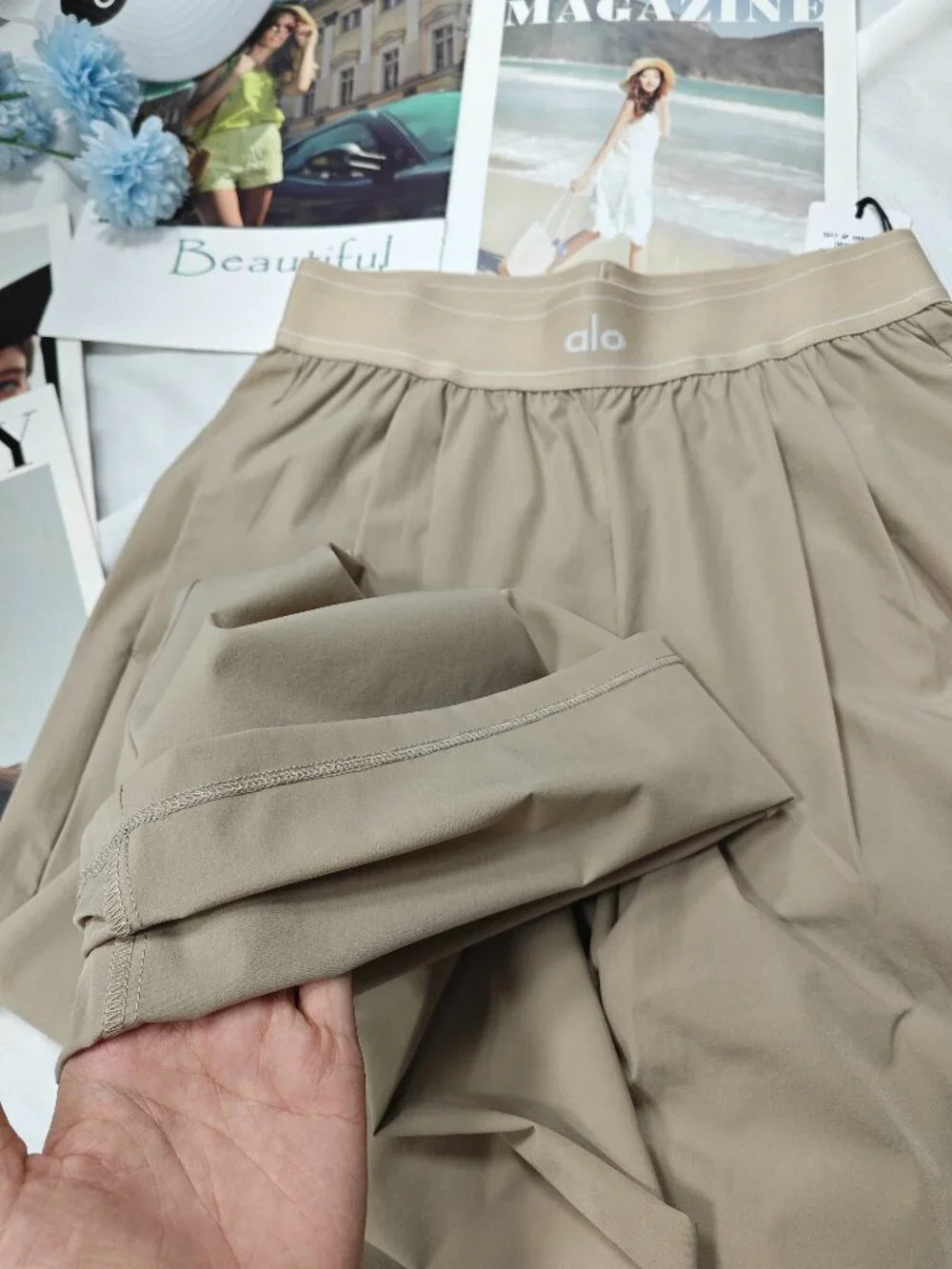 ALO Yoga⭐️Suit Up Trouser Gravel NWT | Chic Travel Work Pants（Regular）💖